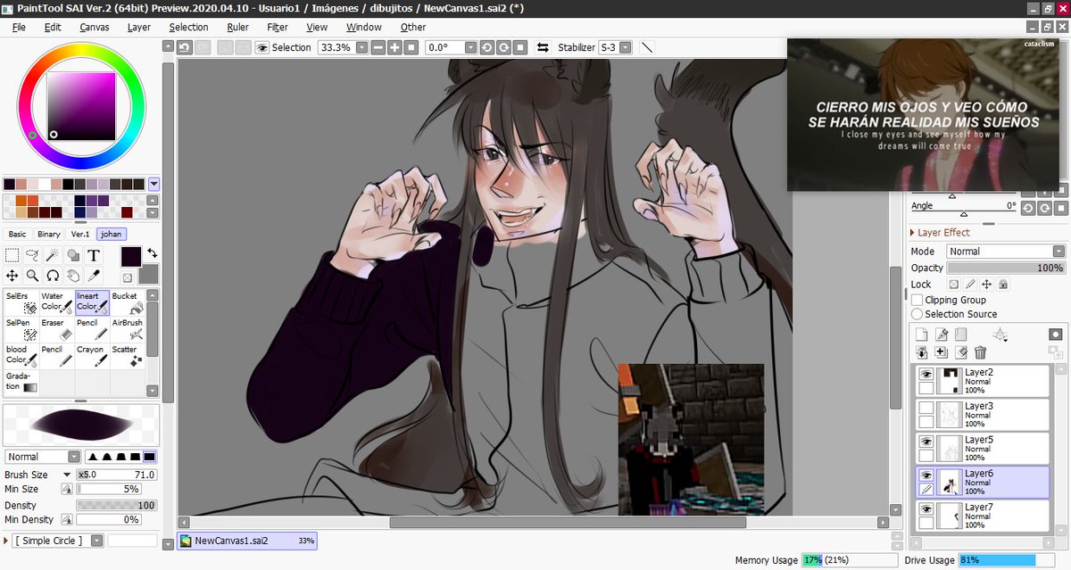 yohan_ARt0918's tweet image. dibujando a dos integrantes del #Latamsmp y es promesa para  
@Themadmaam espero les guste ahi va poco a poco