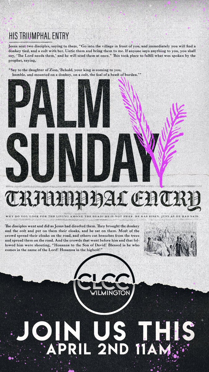 CalvaryLight's tweet photo. You are invited for our Easter Weekend here at CLCC.
There is something going on Here!
Healing, Breakthrough, Freedom, Restoration, Mercy &amp; more.

Bring the whole family &amp; kids.
Palm Sunday April 2nd 11am
Good Friday April 7th 7pm
Easter April 9th 11am

We can’t wait to see you! https://t.co/ddsjTLdHLS