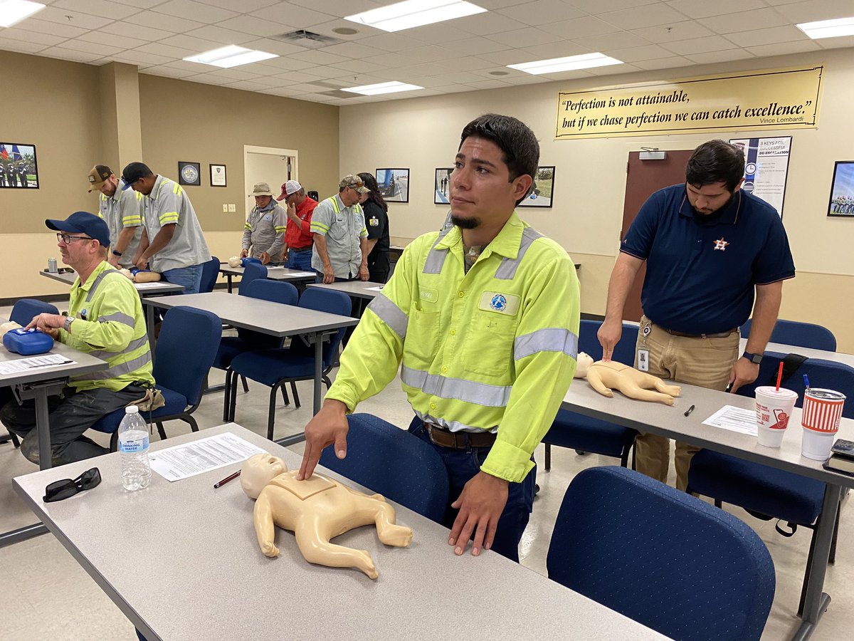 #ProtectLP | On Friday, La Porte EMS provided CPR, AED, and Stop the Bleed Training for our employees. Training has been scheduled through the rest of the year for #TeamLP.