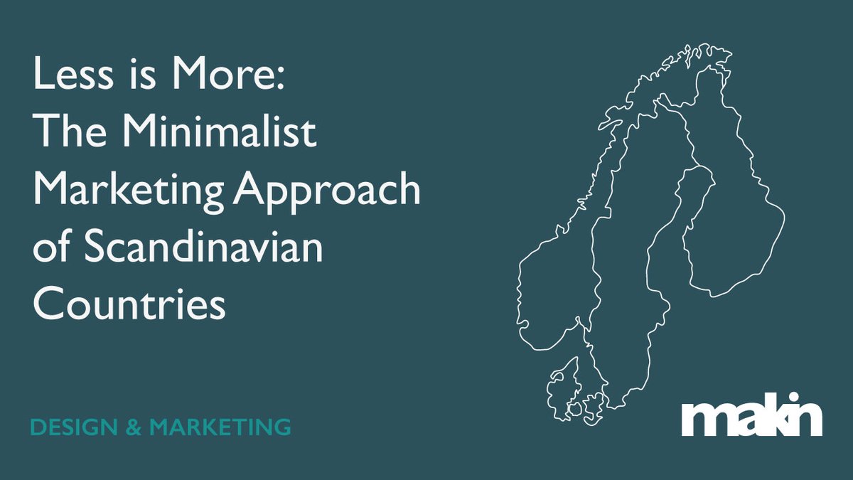 Less is More: The Minimalist Marketing Approach of Scandinavian Countries makindesign.com/advice/marketi… #marketing #branding