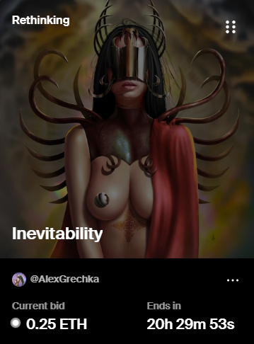 Gn fam❤️‍🔥20 hours left🚀🖤

Current bid 0.25 ETH

foundation.app/@AlexGrechka/g…