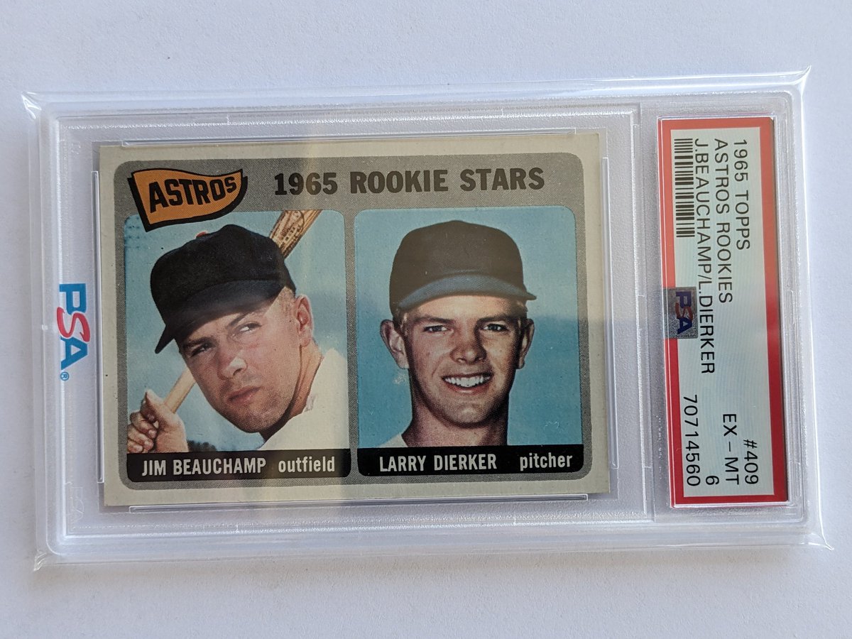 1965 Topps Larry Dierker Rookie #409
PSA 6
$35 BMWT