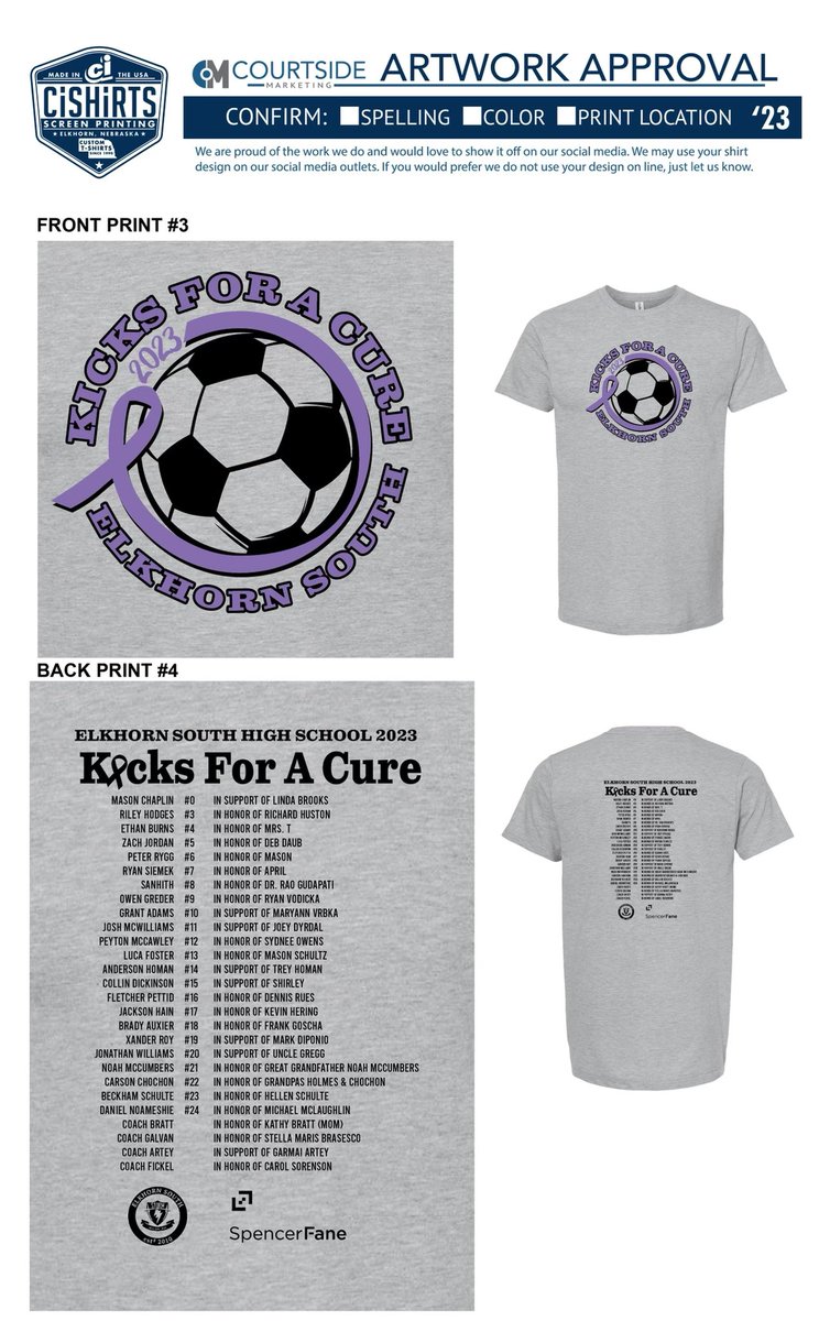 eshssoccer's tweet photo. Help support our fundraising for Kick for a Cure! Orders due by Monday (4/3) end of day. Here is the link https://t.co/fPkjr0l4Or

@ROrtmeier @ElkhornPS_ESHS @ESStormCell @ESHS_Ultras https://t.co/Gal0dgmtJv