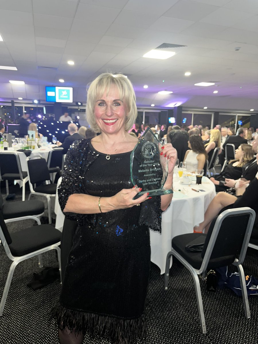 MelanieBridgen's tweet photo. A real privilege to receive the DDLS solicitor of the year award 2023 last night. It means a lot. 
Thanks to everyone who has supported me, worked with me and instructed me. 
I owe this all to you. https://t.co/1vMbA2Wftl