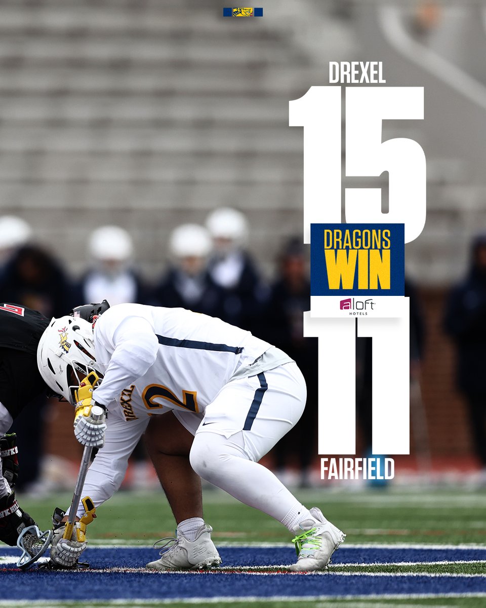 Dragons defeat Fairfield, 15-11, for fourth straight win. Drexel is 3-0 in the CAA for the first time since 2013.