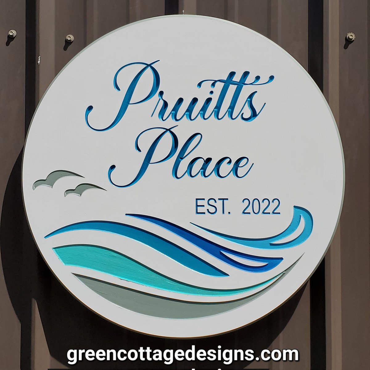cottage_green's tweet photo. Family Name Sign Beach House Lake Cabin Waterproof PVC Signs by https://t.co/mxWEx0l0jL #beachhousesign #familynamesign #coastal #waves https://t.co/rz176dFt8O