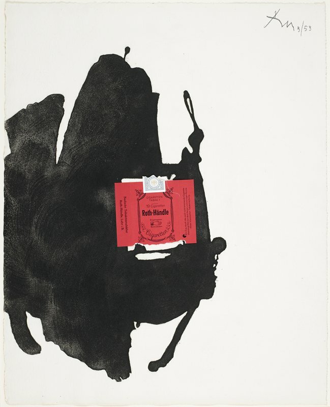 Robert Motherwell, Roth-Händle, 1975 #robertmotherwell #artsmia collections.artsmia.org/art/59977/