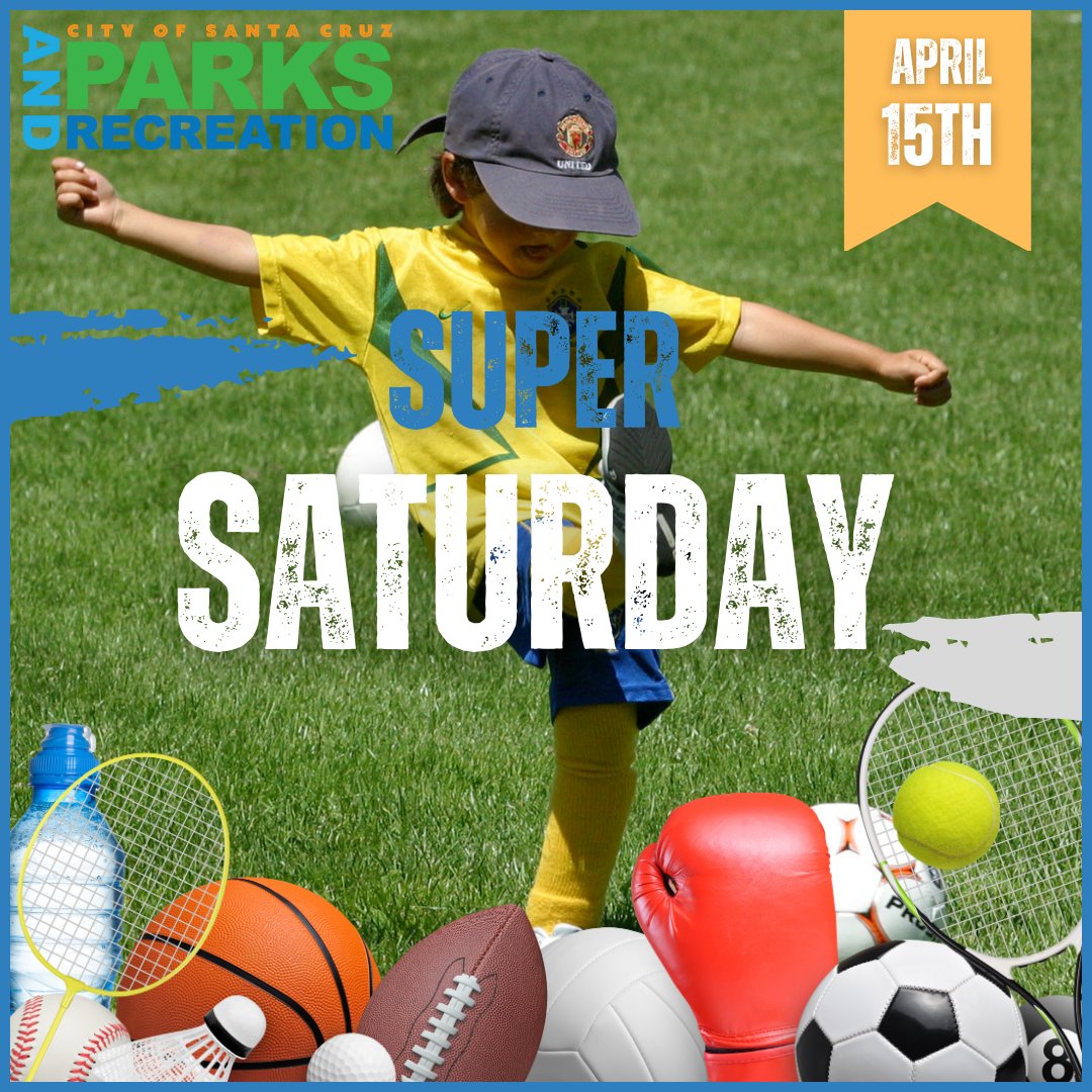 🥏Are you ready for Super Saturday Summer Registration on April 15th?!🥎

⭐View our Summer Activity Guide online at⭐
santacruzparksandrec.com

#SantaCruzParksAndRecreation #SuperSaturdayRegistration #ParksMakeLifeBetter #ParksAndRec #GetOutside #SummerRegistration #Community