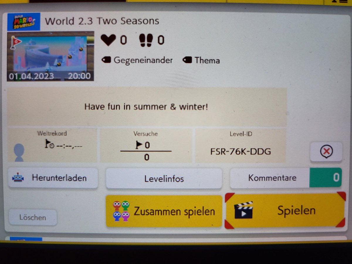 Noah48_'s tweet photo. Two seasons: Summer &amp; winter in Super Mario Maker 2!!!!

ID: FSR-76K-DDG

#trolllevel #smm2 #switch #supermariomaker #nintendo #nintendoswitch #supermario #supermariomaker2 
@NintendoDE
 #mariomaker #mariomaker2 #level
@MarioMaker2_rt
 @mariomakerbot https://t.co/5GgzcGcVy9