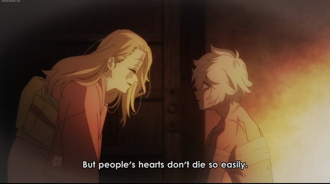 conangaki's tweet photo. I just love gabimaru just for the fact he is supposed to be hollow without life attachment after his individuality been stripped away due to upbringing as killing machine &amp; his enormous sins yet he keeps clinging to life desperately just to live one day more with his wife https://t.co/OgsdSq0oo6