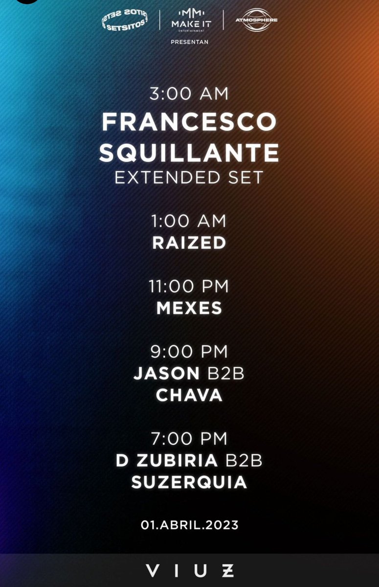 suzerquia's tweet photo. Nos vemos hoy en Viuz abriendo la noche para Francesco Squillante!!!
B2b Dzubiria
@setsitos https://t.co/frCEl4eN2d