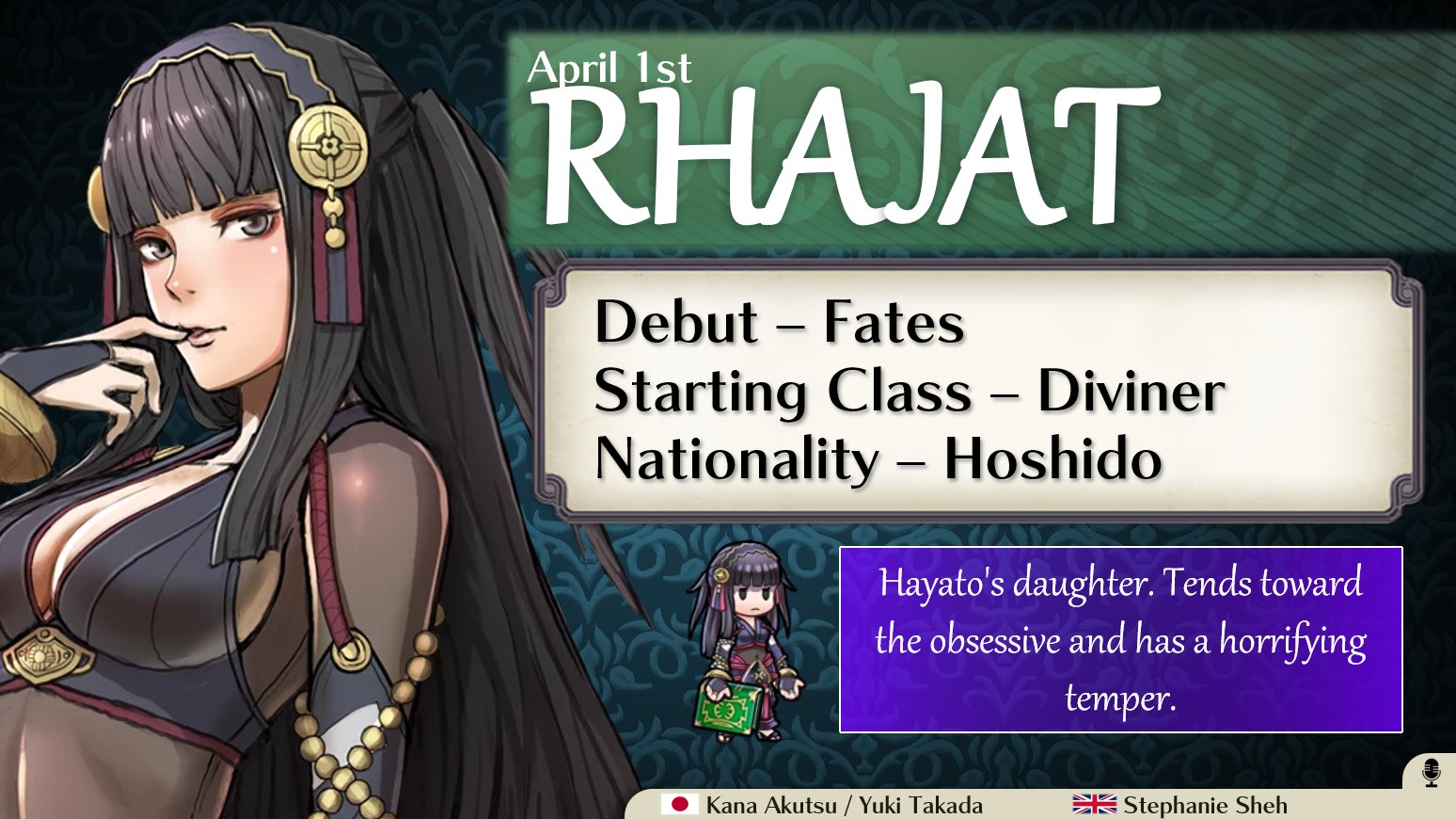 Fire Emblem Birthday Bot on X: Today, April 1st, is Rhajat's birthday!  t.coujHA2CjVFr  X