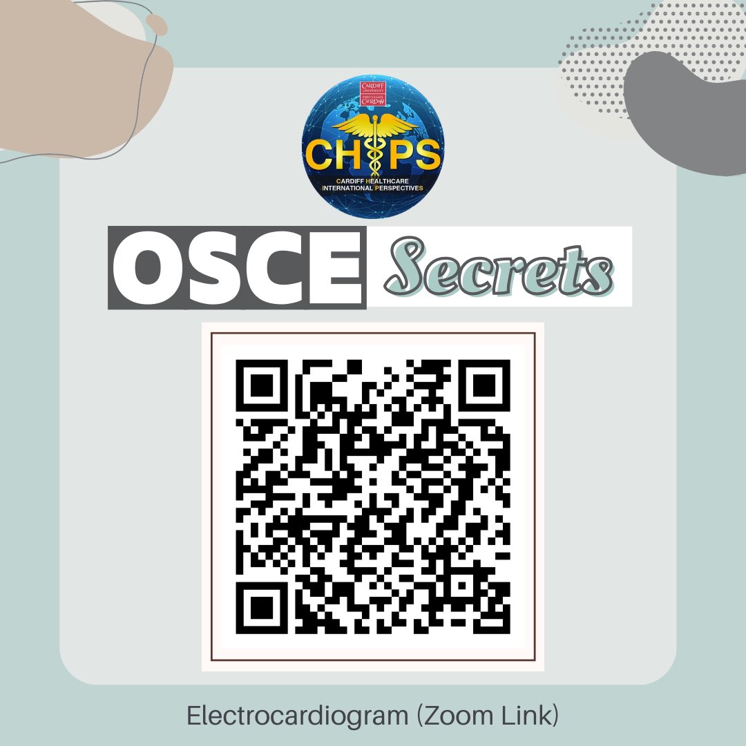 chips_cardiff's tweet photo. The 7th session of CHIPS’ brand new revision series — OSCE SECRETS is happening this Sunday! 🩻

🔖 Electrocardiogram
📆 2nd April 2023 (Sunday)
⏰ 6pm 
📍 https://t.co/3CDLRUQv8d https://t.co/5mkgtfWXKm