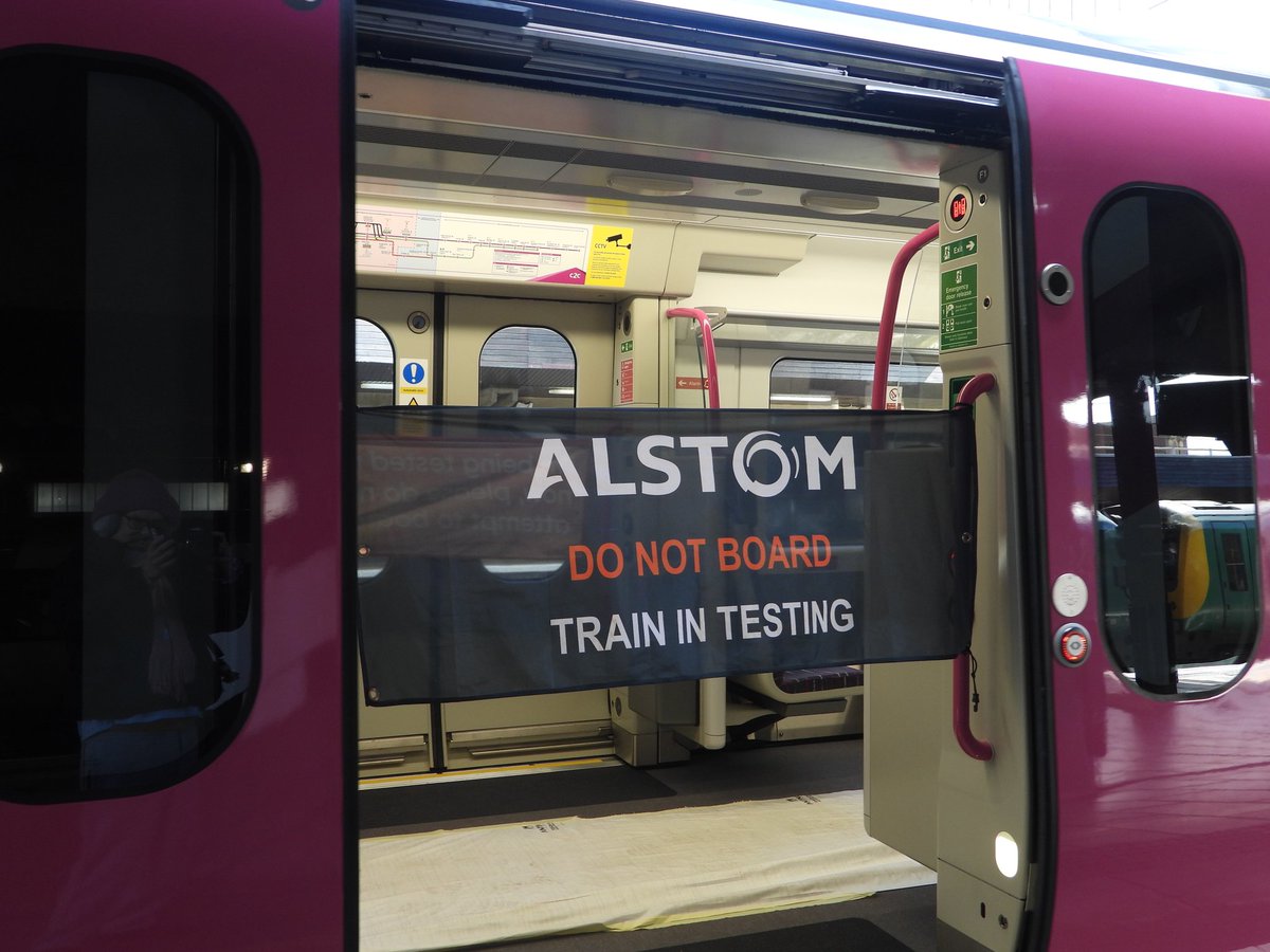 DanSpotter86's tweet image. Train On Test!!!

Here's @c2c_Rail Class 720602+603 Working the 5Q91 Wembley Intercity Operations Centre to Crewe with a sneak peek inside these beauties on March 30th.  #c2c #class720 #alstom #testtrain #Stafford