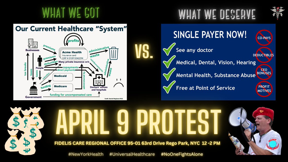 Don't get discouraged or distracted.

We need to keep fighting against corporate greed. April 9th, let's fight for universal healthcare! 

#FideliaCarens
#NYHealthAct