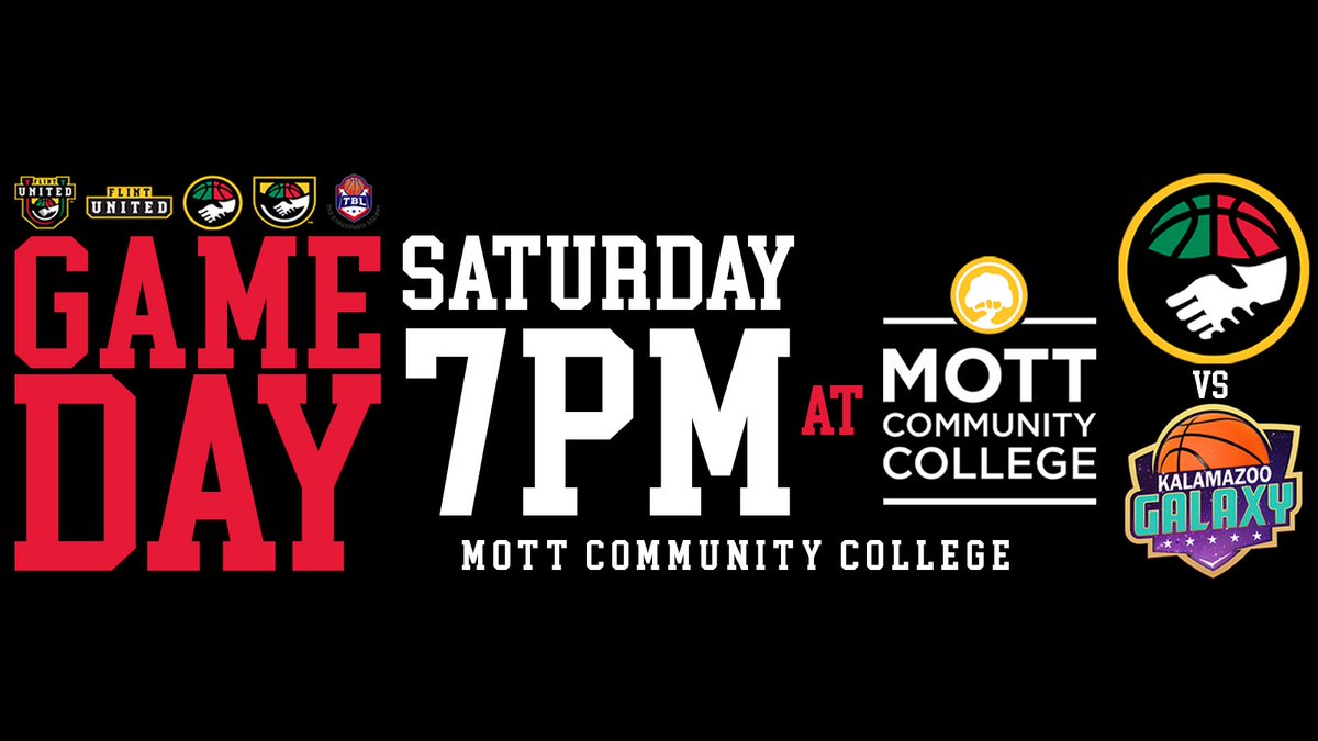 Flint United Basketball Club (@flint_united) on Twitter photo It’s GAME DAY! We tip-off at 7PM at Ballenger Fieldhouse at Mott Community College against the <a href="/KzooGalaxy/">Kalamazoo Galaxy</a>! Kids tickets ONLY $5!
____
#weunite #flintunited #thebasketballleague #flintmichigan #sportsbiz #exploreflint It’s GAME DAY! We tip-off at 7PM at Ballenger Fieldhouse at Mott Community College against the <a href="/KzooGalaxy/">Kalamazoo Galaxy</a>! Kids tickets ONLY $5!
____
#weunite #flintunited #thebasketballleague #flintmichigan #sportsbiz #exploreflint