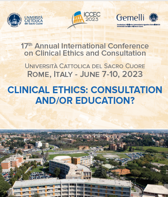 ThaddeusPope's tweet image. Pope in Rome on MAID, VSED, Brain Death: I will be in Rome for the 17th International Conference on Clinical Ethics and Consultation (ICCEC). My presentations include:

 * Top Ten Things Clinical Ethicists Need to Know About VSED
 * Medical Aid in… dlvr.it/SlrKv5