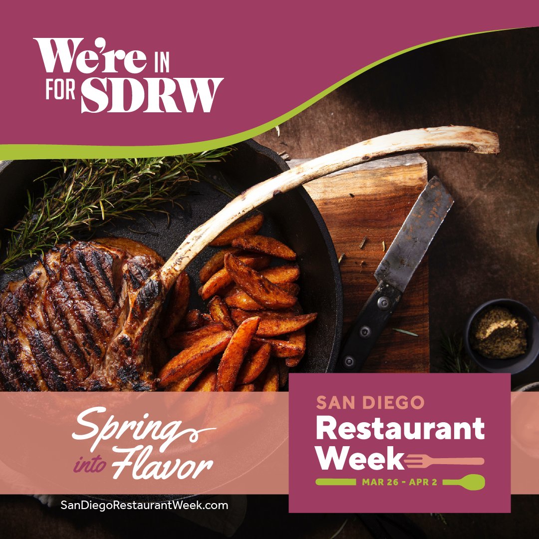 No  foolin' around, there's just two days left for San Diego Restaurant  Week. Don't miss out on San Diego's most delicious event this weekend.  Find you next meal at: sandiegorestaurantweek.com