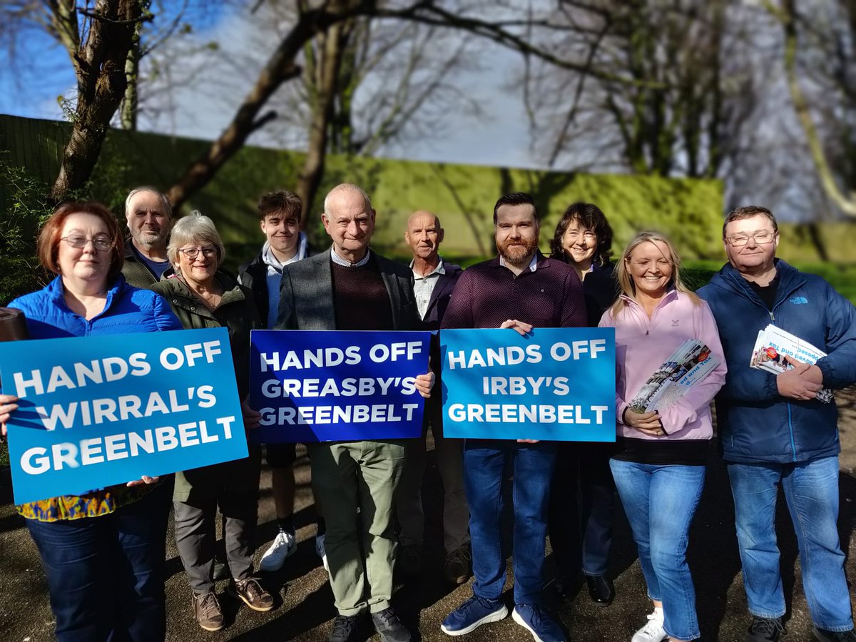 Great Team out in Greasby, Frankby and Irby today! ☀️ 

#SaveOurGreenBelt #VoteConservative