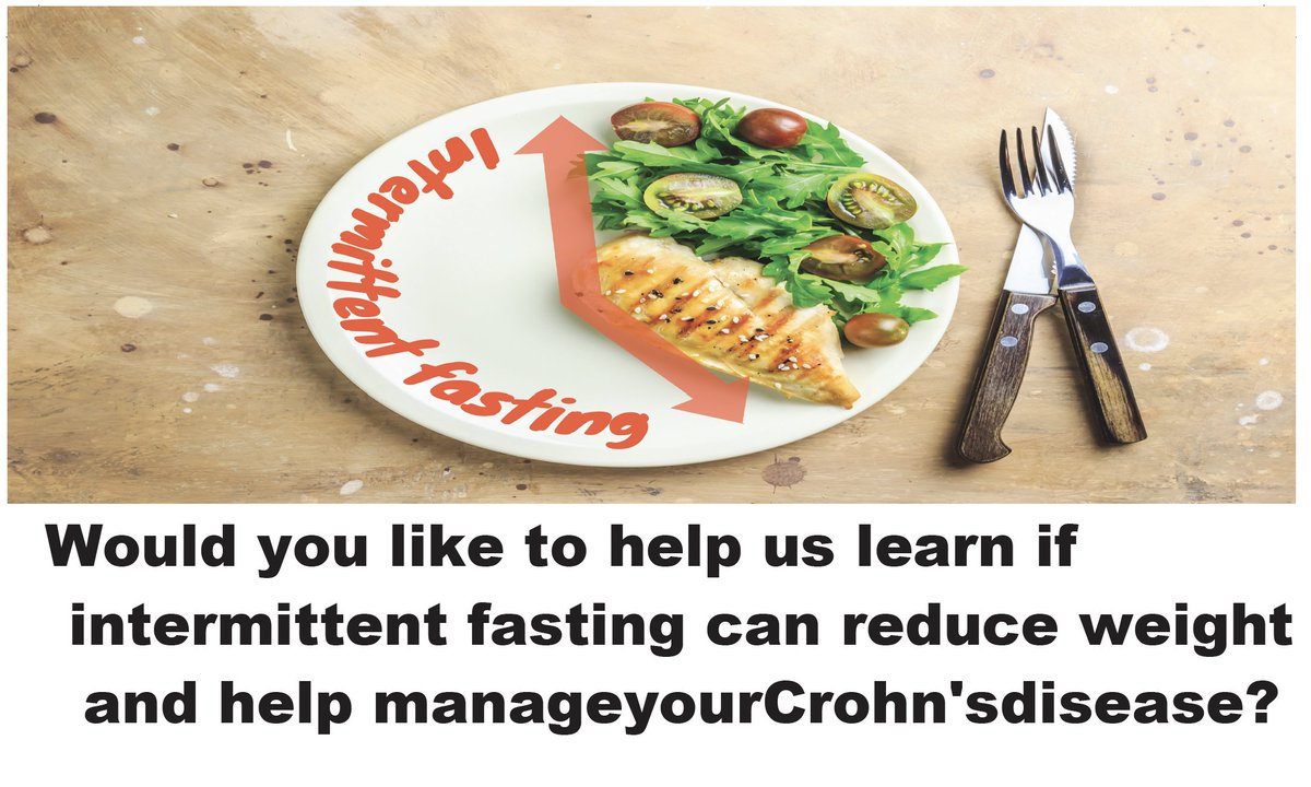 *Recruiting* We are seeking patients with Crohn's disease with a BMI > 25 living in the Okanagan area or Calgary to participate in a diet study involving intermittent fasting. Contact me at natasha.haskey@ubc.ca for more details!