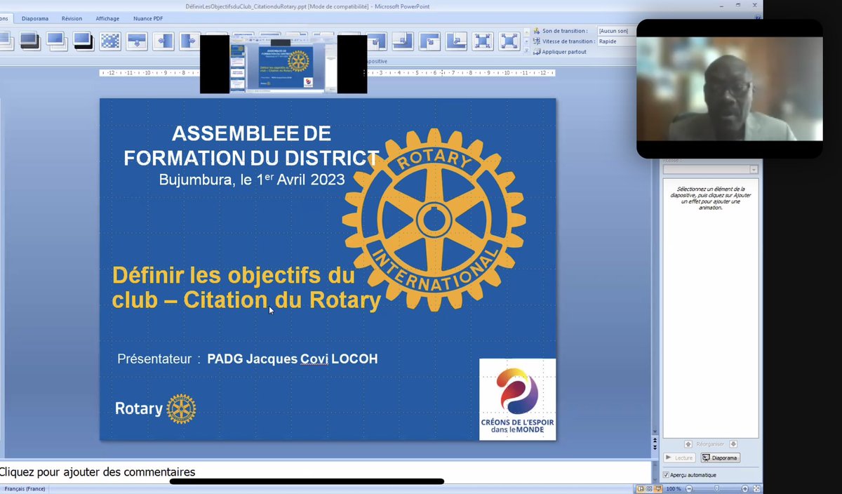 RotaryDoyen's tweet photo. #ASSEMBLEE DE FORMATION 01/04/2023
#NewLeadership
#ImagineRotary
#D9150
#rotaryclublibrevilledoyen https://t.co/vDl3HqU2zV
