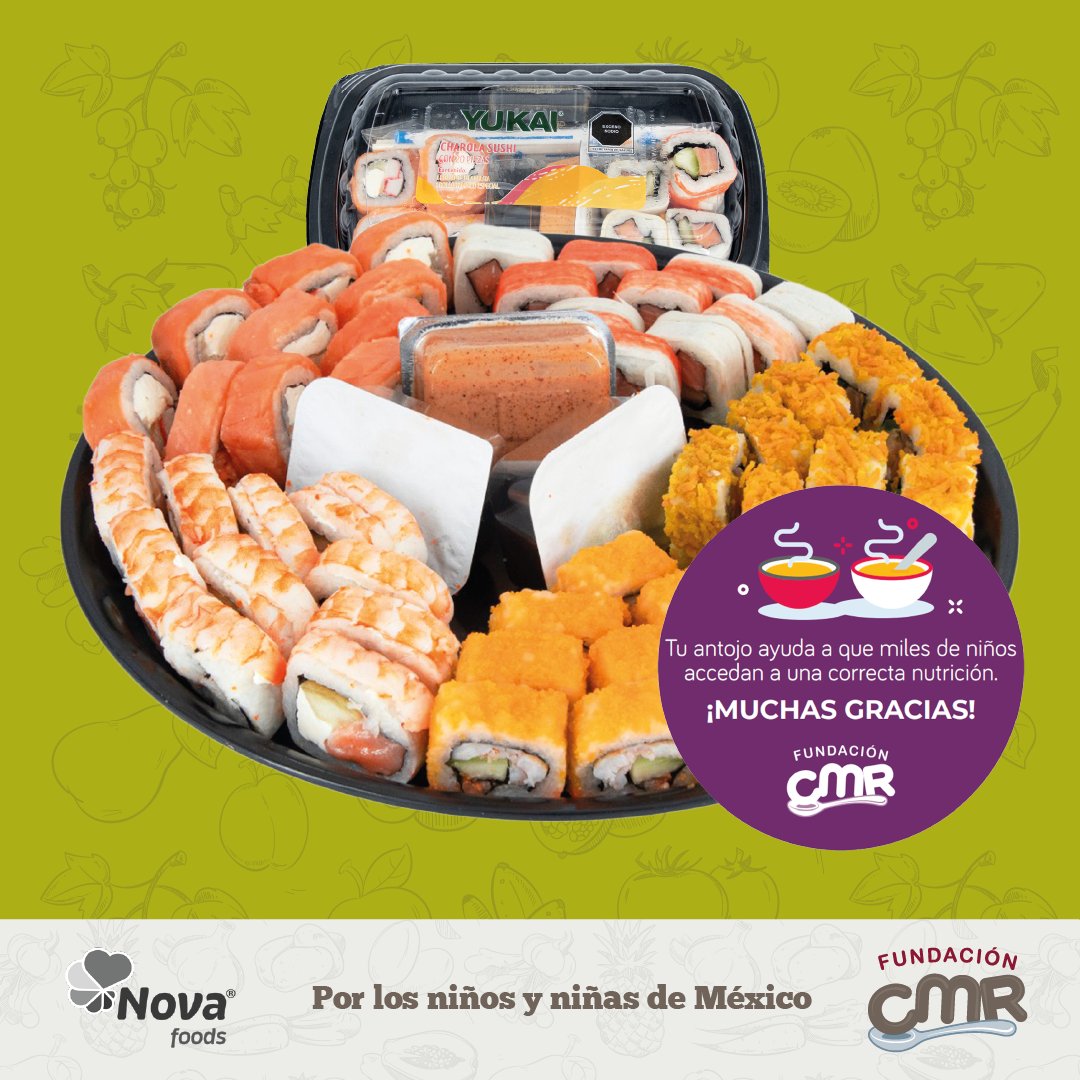 Sabías que comprando un delicioso sushi de #YUKAI nos estás ayudando a que miles de niñas y niños de México tengan acceso a una mejor nutrición 😋🍣

¡Vamos todos por un delicioso sushi con causa! 😋

#sushi #alimentacioninfantil #Antojitos #PlatillosDeliciosos