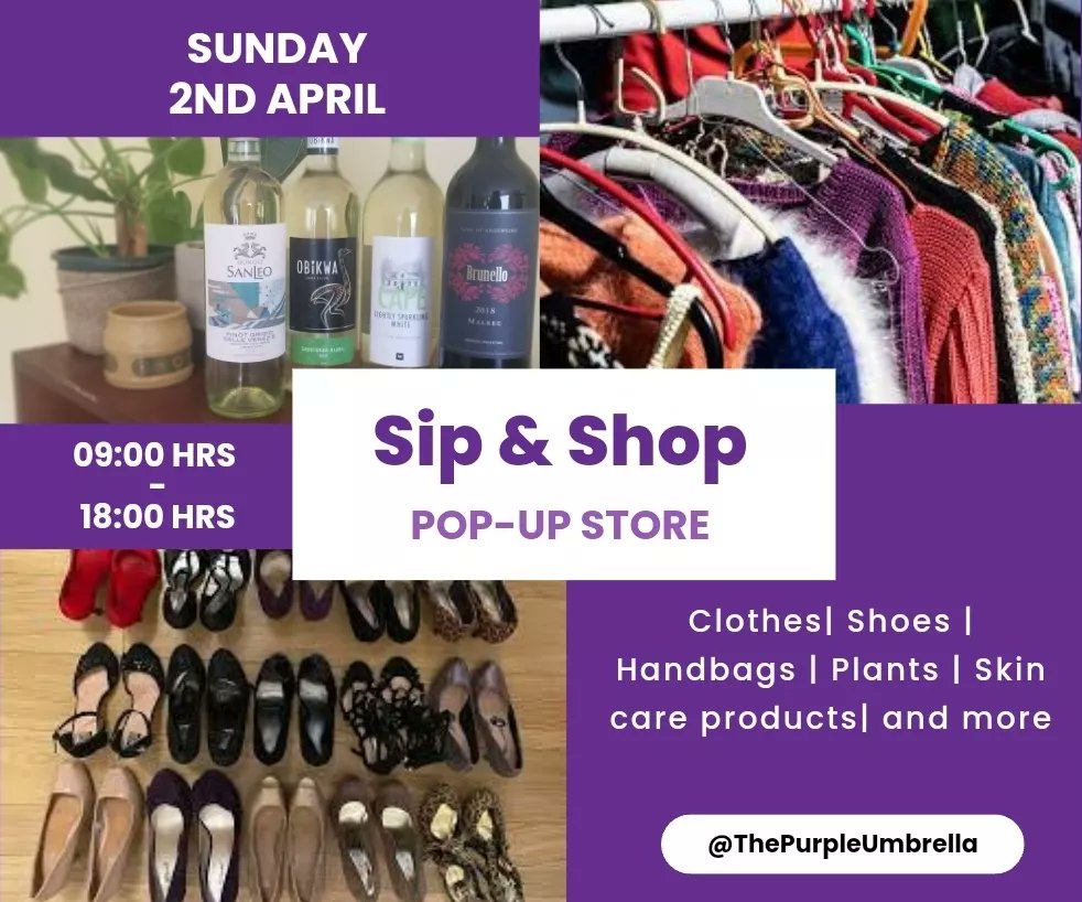prpl_umbrella's tweet photo. Tomorrow is the day! Get your purses and wallets ready and head to the "Sip &amp; Shop" Pop-up Store @ The Purple Umbrella (find us on Google maps)!

#TrendingNow 
#shopping 
#winelovers 
#Foodies https://t.co/gPcj7BrI42