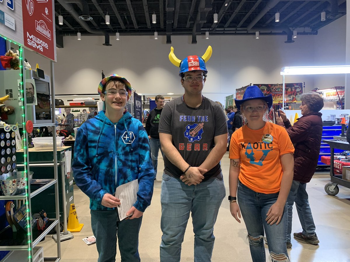 112plusone's tweet photo. We are excited to be your guys’ “Plus One” in this alliance! @KaoticRobotics @RedRaiderRobot1 #FRC7RR #omgrobots #wildstang #frc112 #TeamREV https://t.co/3uLQ1gsMVb
