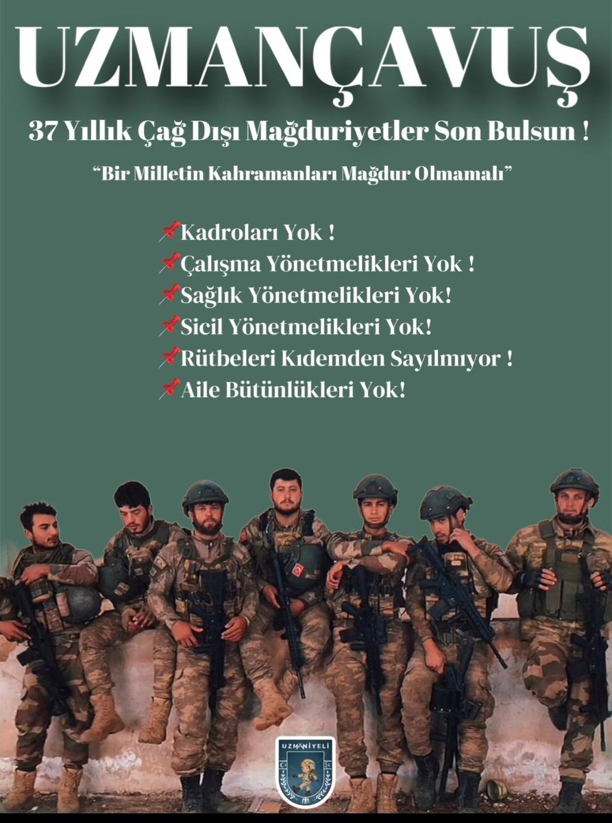 Ramazan60745392's tweet photo. #UzmanÇavuşlarTorbaYasaya
#3269TorbaYasaya
#SıraUzmanÇavuşaKadro
Vatan için Can verenlere kadroyu çok görmeyin
@mustafaelitas 
@erkanakcay45 
@yilmaz_ismet58 
@RTErdogan 
@alitilkici38 
@TBMMresmi https://t.co/7jmLzu9sAg