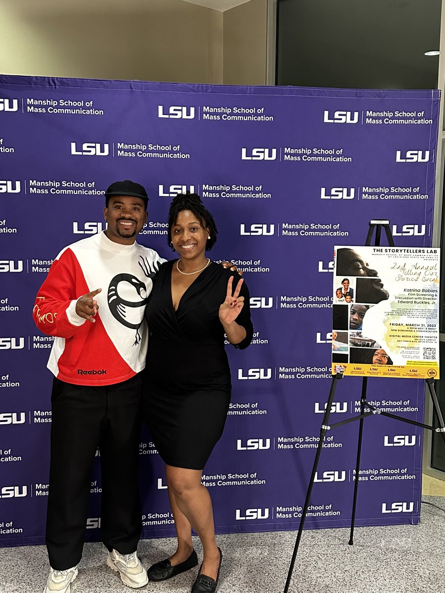 rock_key_uh's tweet photo. The Storyteller’s Lab 💜
So thankful for yesterday’s amazing event with @ebucklesjr
We had a safe space to laugh, cry and acknowledge how storytelling IS the data.
Lived experiences matter.
Black creators matter.
Our youth matter.
#LSU #KatrinaBabies #Manship https://t.co/1B2eLCGtqw