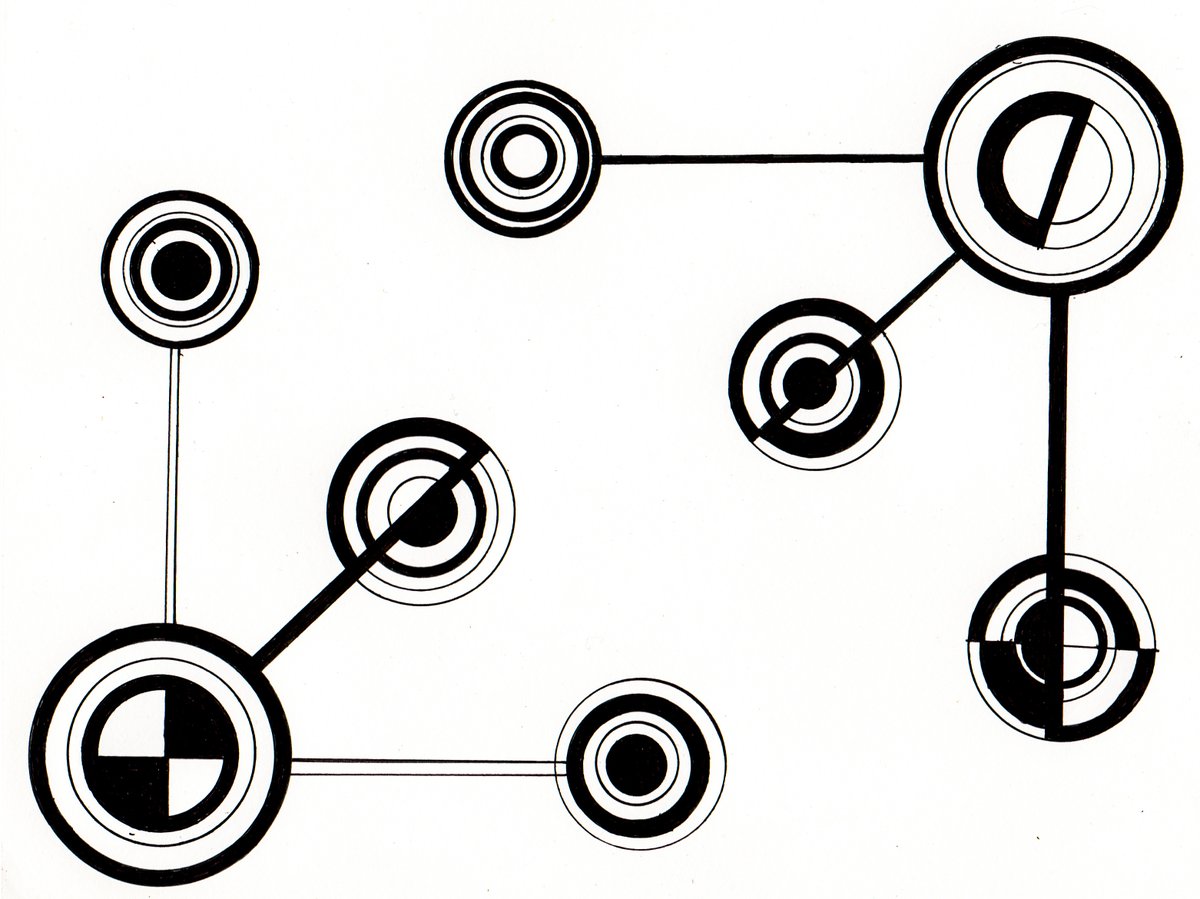 Happy 420!!! 🌲 Number 27. #geometricartwork #abstractart #binaryartwork #linesandcircles #onesandzeros #whiteonblackartwork #pendrawing #penonpaper #6lipart #etsystore #digitaldownloads #framedprints