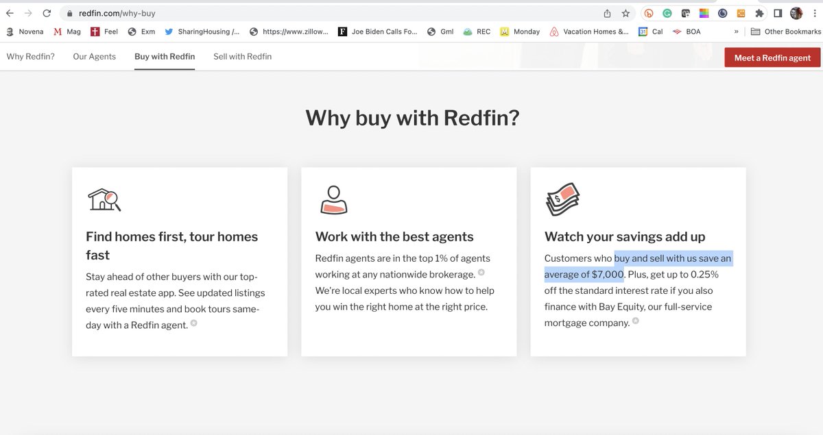 RealEstateCafe's tweet photo. With sadness, adding this tweet to #AprilFoolsDay campaign: Didn't @Redfin build it's reputation as champions of the homebuyer?  

Are their #BuyerRebates - Stuff we don’t do anymore?  

#REDebate: Should DIY homebuyers use brokers that sell homes for more than one next door? DM https://t.co/CoXRgCIsdh