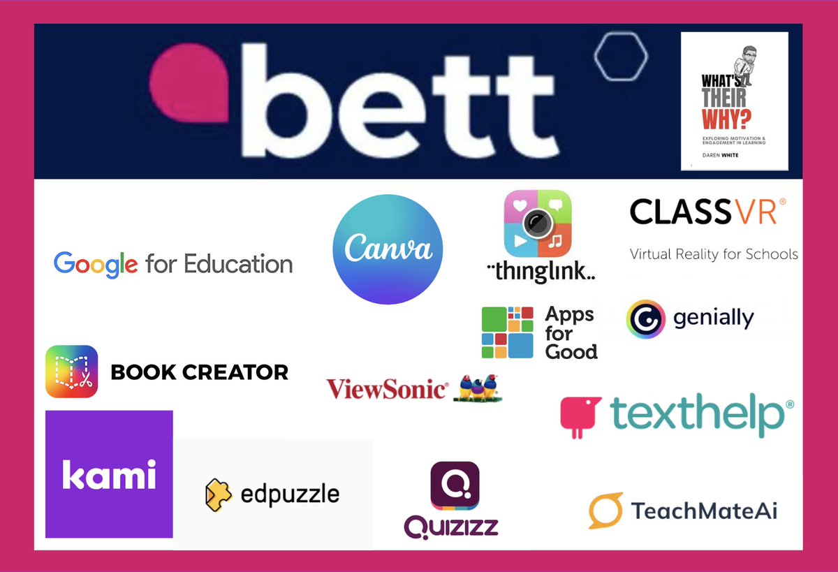Just some of the #edtech companies that made my #Bett2023 experience