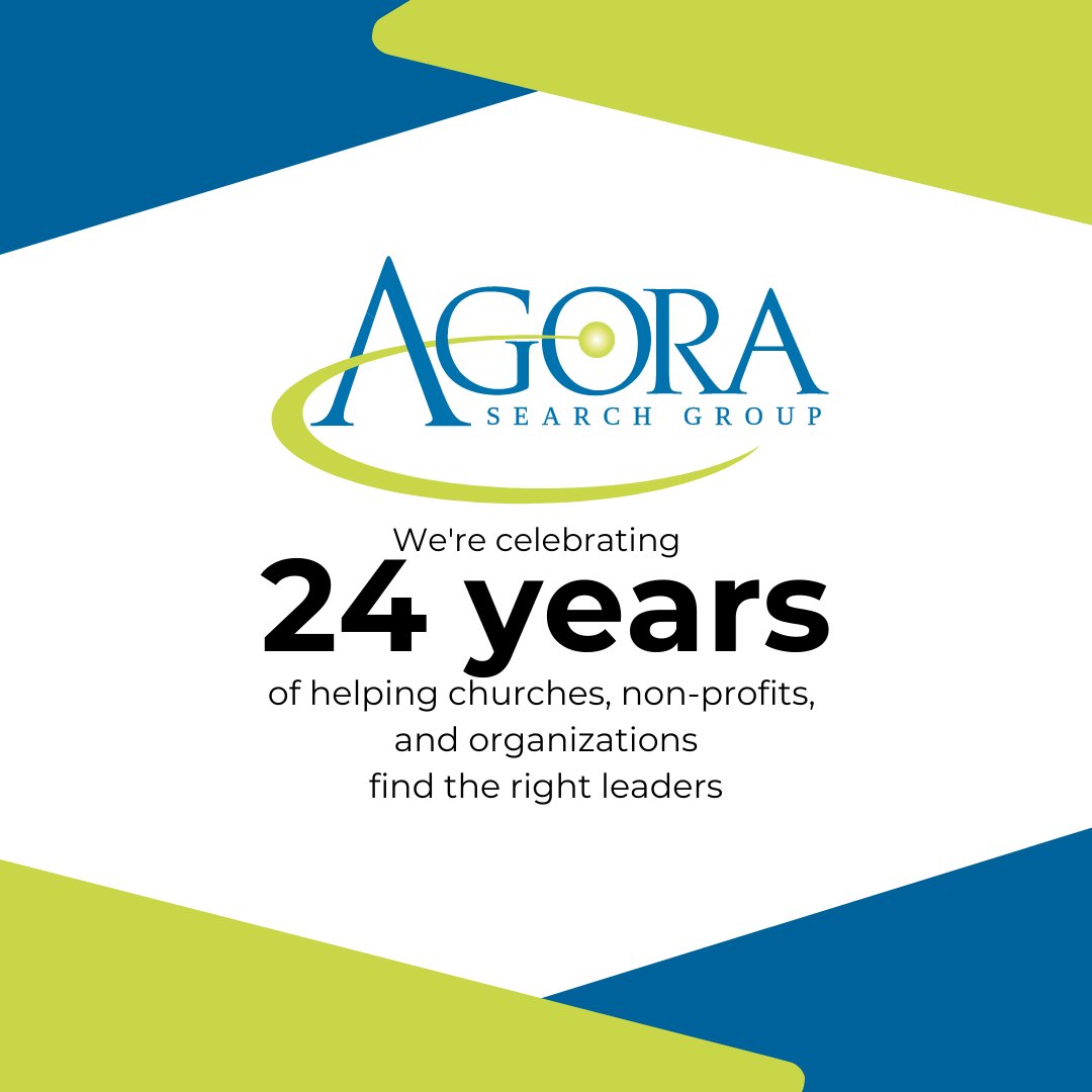 AGORASearchGrp's tweet image. We're so grateful for 24 years of placements that have helped organizations, non-profits, and churches.