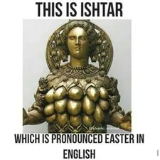 JesusTruth101's tweet photo. Shouldn't modern, educated, and informed denominations have corrected this obvious abomination by now? Refusal to correct such gross theological malpractice is to deliberately condone blasphemy. Call it something like "Christ's Resurrection Day" but don't call it Easter! https://t.co/SWONKKg9ht