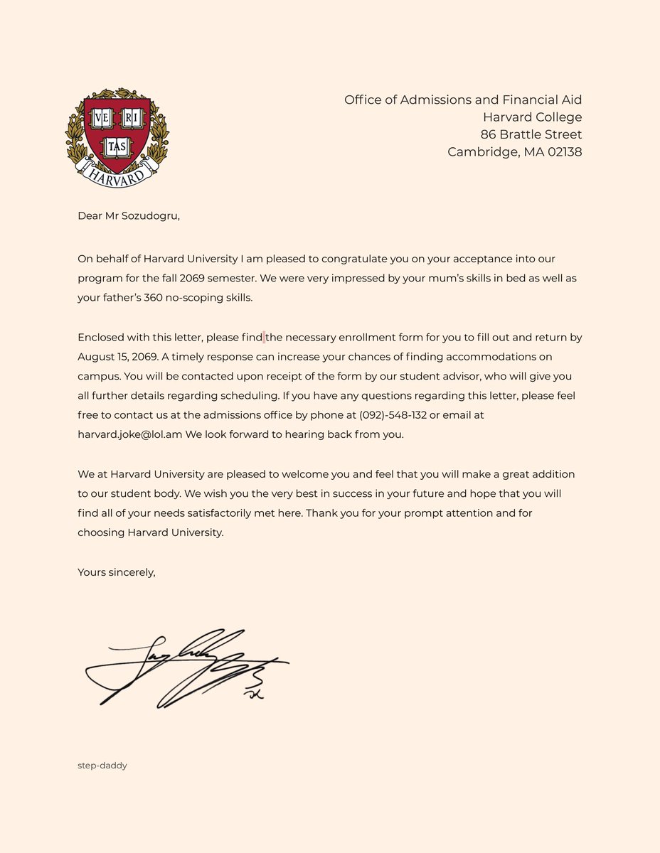 Anania On Twitter YOU GUYS I JUST GOT ACCEPTED INTO HARVARD anania-on-twitter-you-guys-i-just-got-accepted-into-harvard