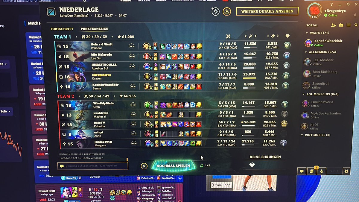xDragontryx's tweet photo. @RiotSupportDACH wäre toll wenn man die Smurfing und Account boosting Thematik in den Griff bekommen würde wenn hier ein Account booster so Smurfe darf, dann sollte es auch langsam legal sein Scripts usen zu dürfen gegen solche Leute.  Sowas nimmt einen nur noch den Spaß am Spiel https://t.co/rhIrZYu97K