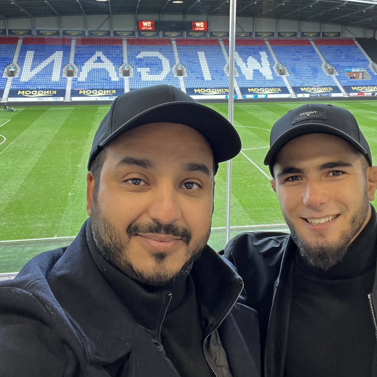 Great win for <a href="/LaticsOfficial/">Wigan Athletic</a> 
Thank you for the invitation <a href="/LaticsOfficial/">Wigan Athletic</a> 
<a href="/TalalAlHammad32/">Talal Al Hammad | طلال الحماد</a> 
Great to meet Shaun Maloney the manager of Wigan Athletic proper man💪