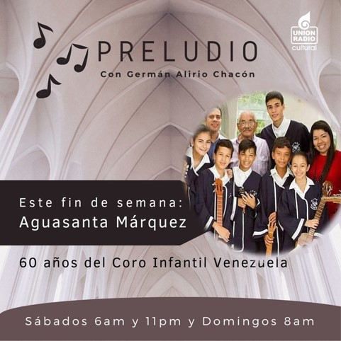 Hoy y mañana mi hija <a href="/aguamc/">Aguasanta Márquez</a> estará como invitada en "Preludio" ,conducido por el periodista <a href="/galunach/">Germán Alirio Luna Chacón</a> 

Sábado 11:00 pm
Domingo 8:00 am

📻Unión Radio 90.3 FM
🌐 MundoUR.com , 📺Canal 980 SimpleTv
▶️ youtube.com/@unionradionot…