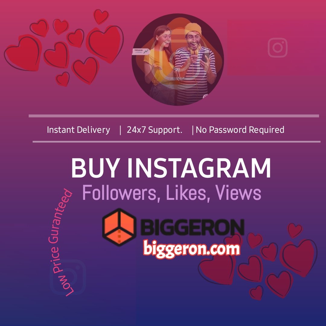 Visit biggeron.com and grow your social media presence in minutes. Visit biggeron.com and buy fame at lowest price.
#followerschallenge #followersinstagram