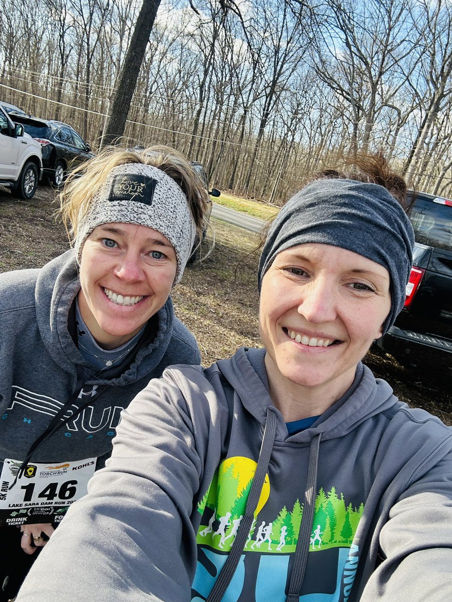 First race since tearing up my knee last June. Grateful to run it with my friend <a href="/jlm02/">Jessica Miller</a> I think we both really needed this today! 🧡 🏃🏻‍♀️ #fitleaders