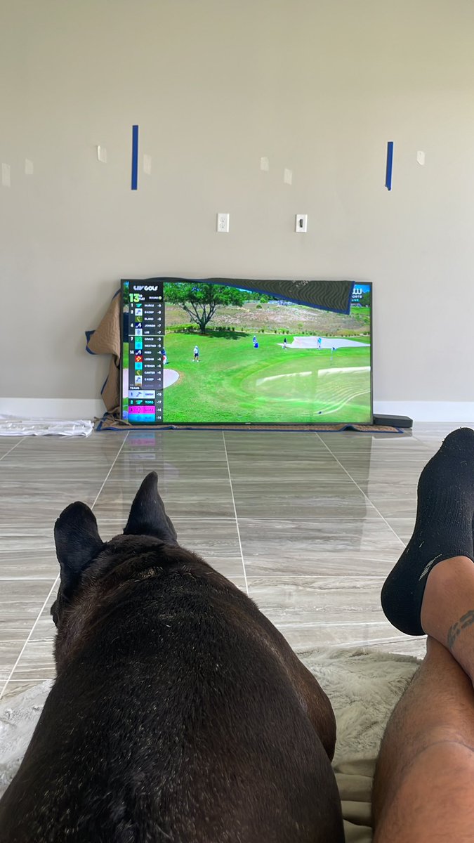 Tganzi72's tweet photo. Moving into new home but we have downtime for some golf #livbroadcast https://t.co/a9mWyJ5kKf