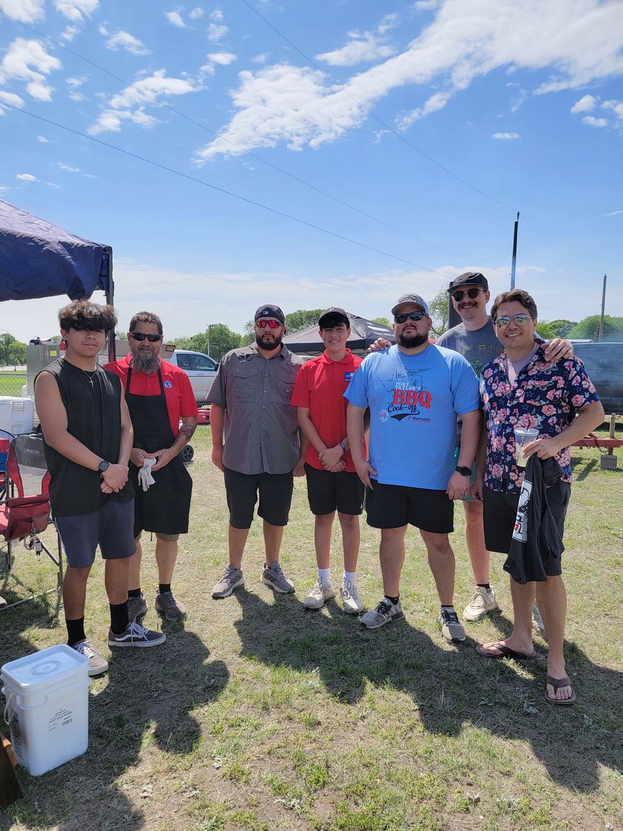 Another successful 1000 chickens and sausages smoked the #MadeInTexasBBQ way for the <a href="/MikeTaylorShow/">Mike Taylor</a> <a href="/salarmysatx/">Salvation Army SATX</a> BBQ for the Kids. Couldn't do any of it with our my team.