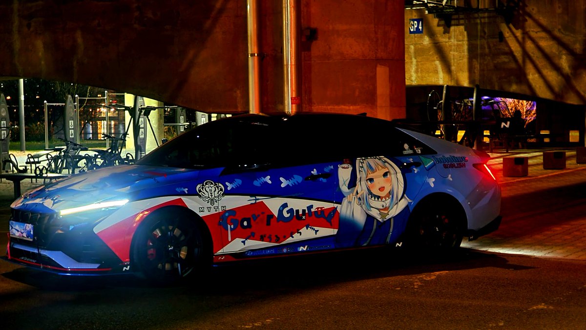 Hazuto38's tweet photo. 새로운 이타샤 작업완료
The New Itasha
일러작가: @nerumono7
#가우르구라 #구라 #이타샤 #아반떼N
#GawrGura #Gure #itashathe
#ElantraN https://t.co/RoJJaoj8VE