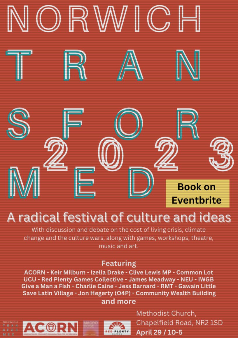 noztransformed's tweet image. Fight gentrification✔️organise your community ✔️have a dance ✔️

Join us for a festival of radical ideas and culture: 29th April ❤️‍🔥