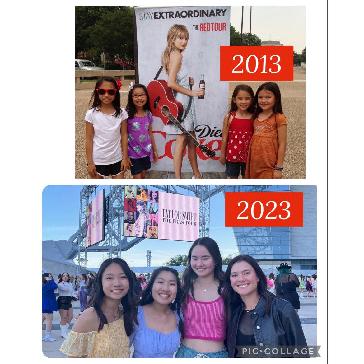 nancy2burton's tweet photo. 4 months after the Christmas surprise, the girls finally made it to @taylorswift13 #ErasTour Taylor did not disappoint! https://t.co/IaeTXwnCsg