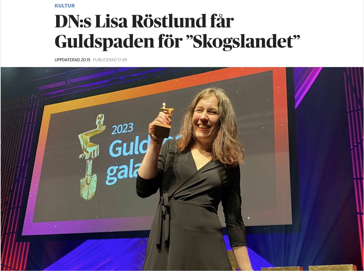 Naudio (@naudio_app) on Twitter photo HURRA!
Grattis önskar vi <a href="/LisaRostlund/">Lisa Röstlund</a> som kammade hem Guldspaden i kategorin Årets bok. Extra roligt blir det i maj när Skogslandet har premiär som podd på Naudio.
dn.se/kultur/dn-repo… HURRA!
Grattis önskar vi <a href="/LisaRostlund/">Lisa Röstlund</a> som kammade hem Guldspaden i kategorin Årets bok. Extra roligt blir det i maj när Skogslandet har premiär som podd på Naudio.
dn.se/kultur/dn-repo…