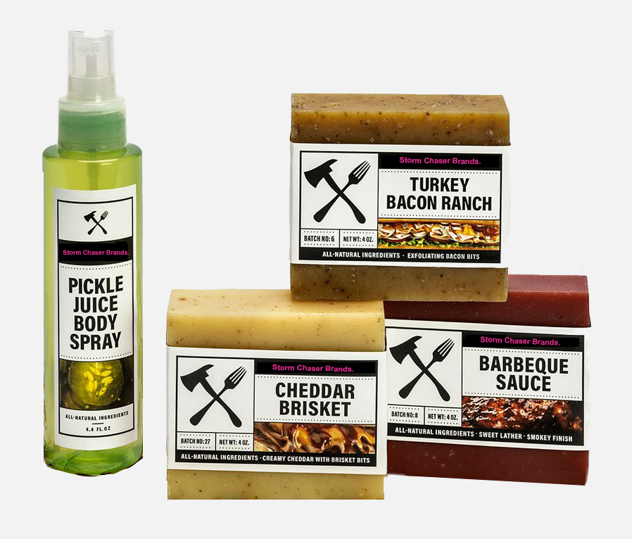 Stormchaser's tweet photo. The Storm Chaser Brandยฎ Company is looking to sponsor chasers. They offer products including body sprays and soap products as seen below. They do require you use their products when chasing. ๐ค
#stormchaser #stormchasing #tornadochasing #aprilsfoolsday #meatsoap https://t.co/W5j5wv4A8R