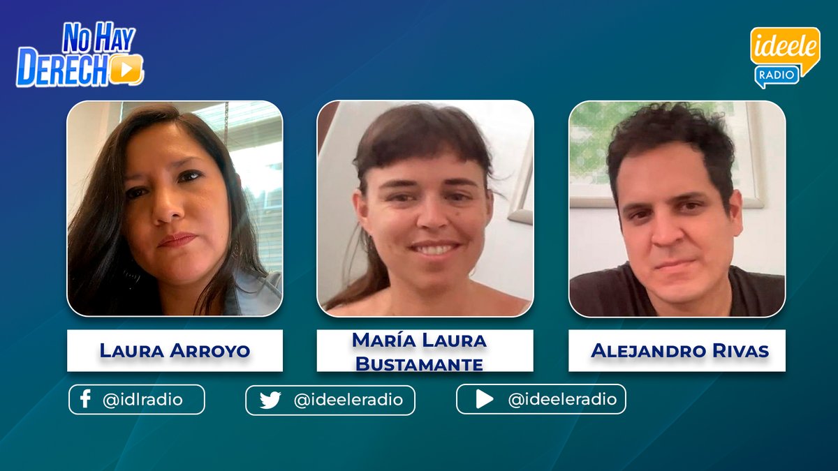 ideeleradio's tweet photo. 📹 VIDEO | #NoHayDerecho con #GlatzerTuesta [28-03-2023]

▶ Entrevista a #LauraArroyo (@menoscanas), analista política; y a #MaríaLauraBustamante y #AlejandroRivas, músicos.

🔴YouTube: https://t.co/qzZKi9S5Tp https://t.co/brYrRd6Mew
