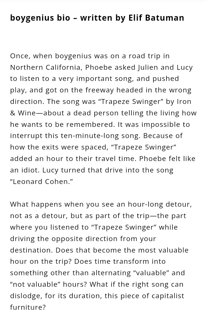 ThePhoebeRoom's tweet photo. 📰 | Bringing back this introductory essay for 'the record' written by Elif Batuman 💌

🔗https://t.co/arm4c2n57b (1/2) https://t.co/qM7QBp2ljg